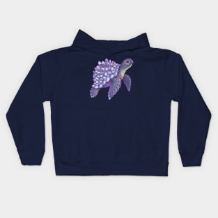 Crystal Sea Turtle Kids Hoodie